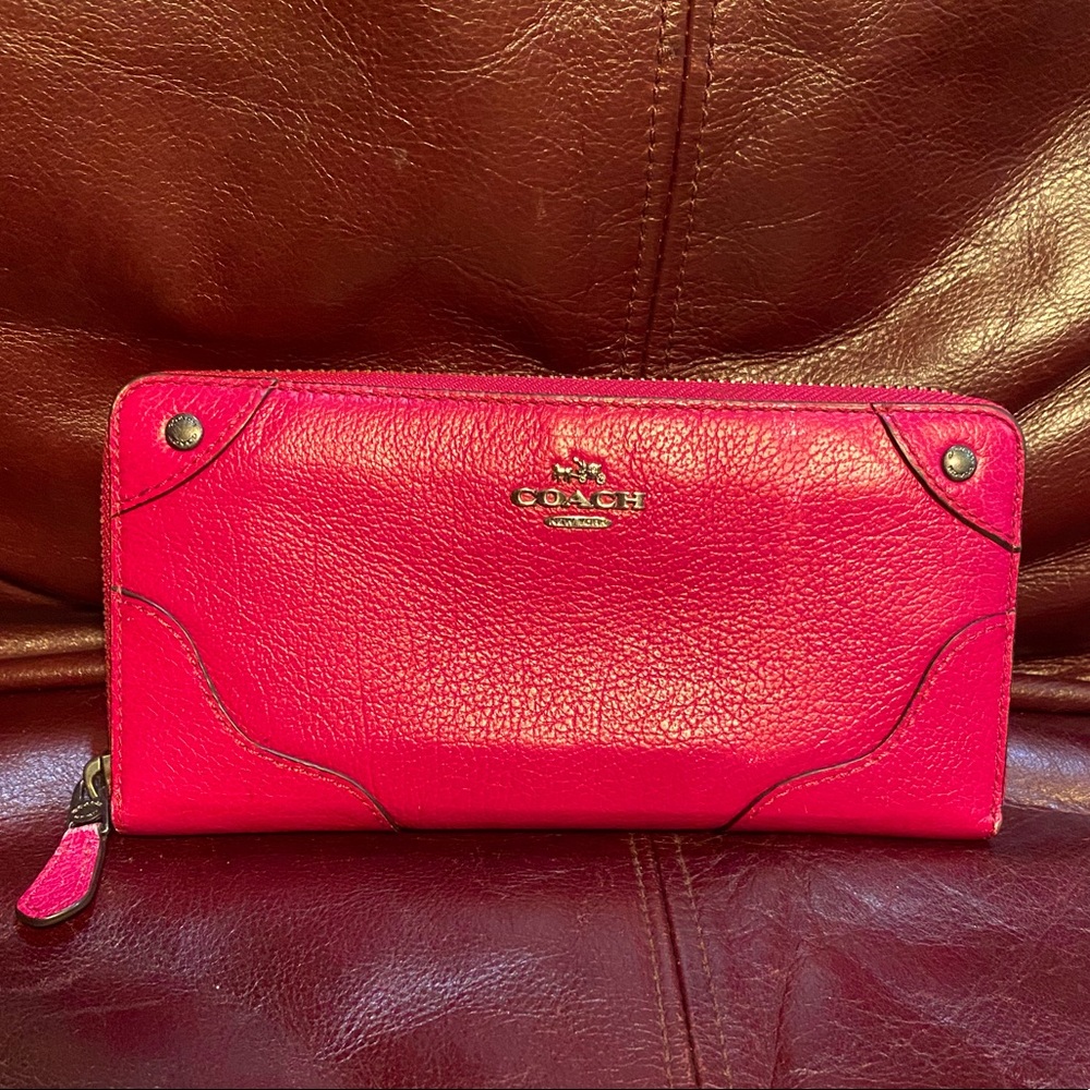 Authentic pink Coach wallet